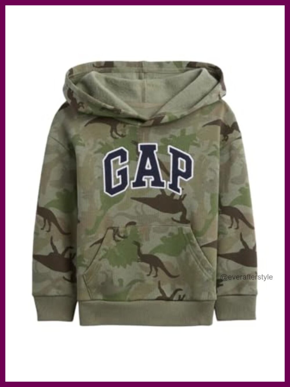 GAP Toddler Boys Dinosaur Print Pullover Hoodie Hooded Sweatshirt
